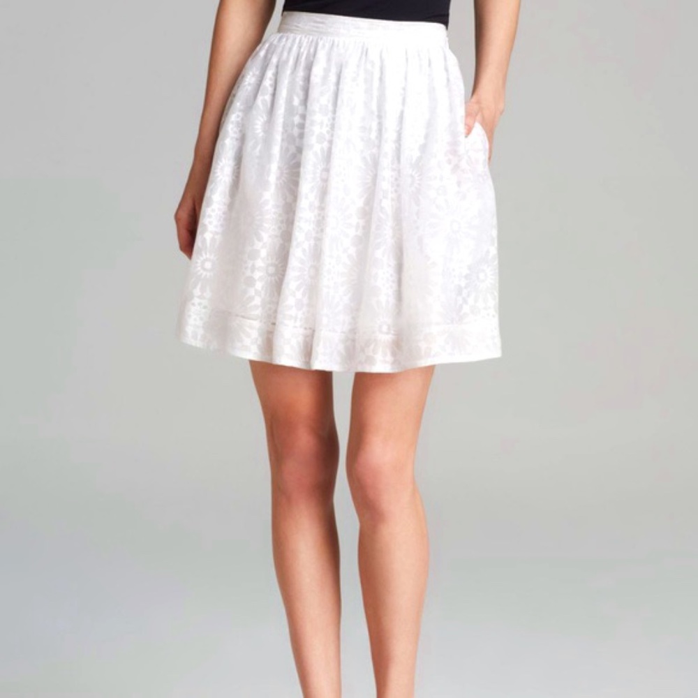 Elizabeth and James Risely Floral Embroidery Skirt Size 4